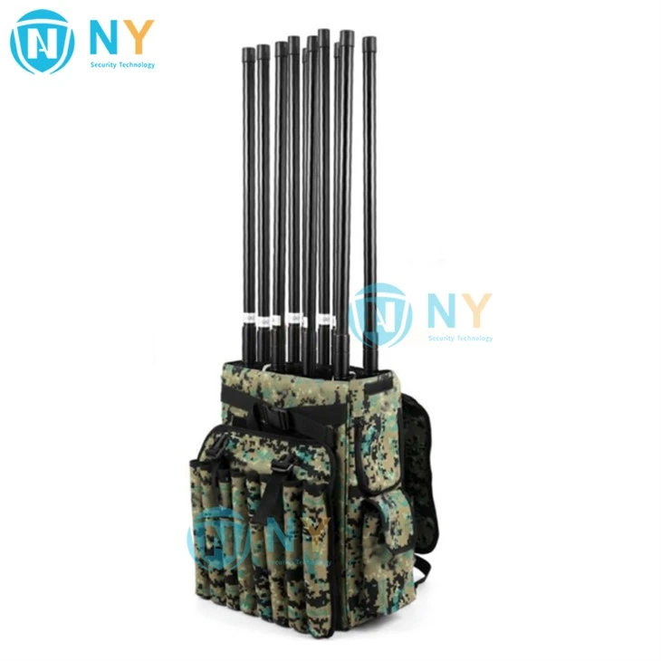 10-band 500-watt Drone Jamming Backpack